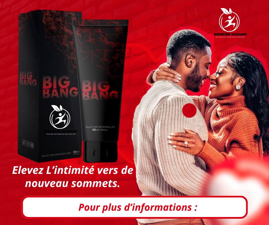 Tu en as marre de ne pas satisfaire ta partenaire ? Big Bang est la solution que tu attendais. Ce produit agit rapidement pour prolonger tes rapports, booster ton énergie et redonner à ta virilité toute sa puissance. Dis adieu à la honte et bonjour au plaisir durable. Big Bang, c’est ton allié discret pour des performances explosives.

